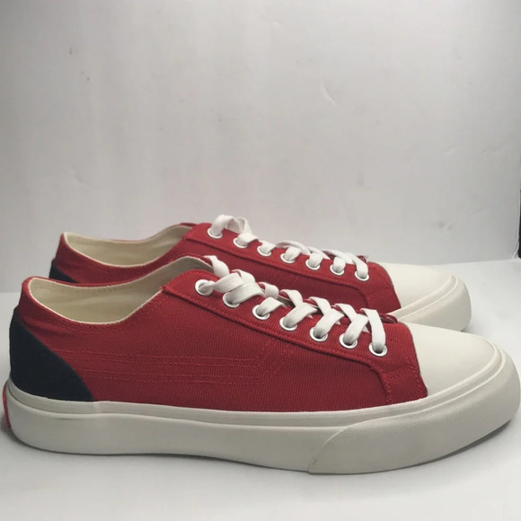 NWOT Article No. 1007 Red Canvas Sneakers - Picture 4 of 11